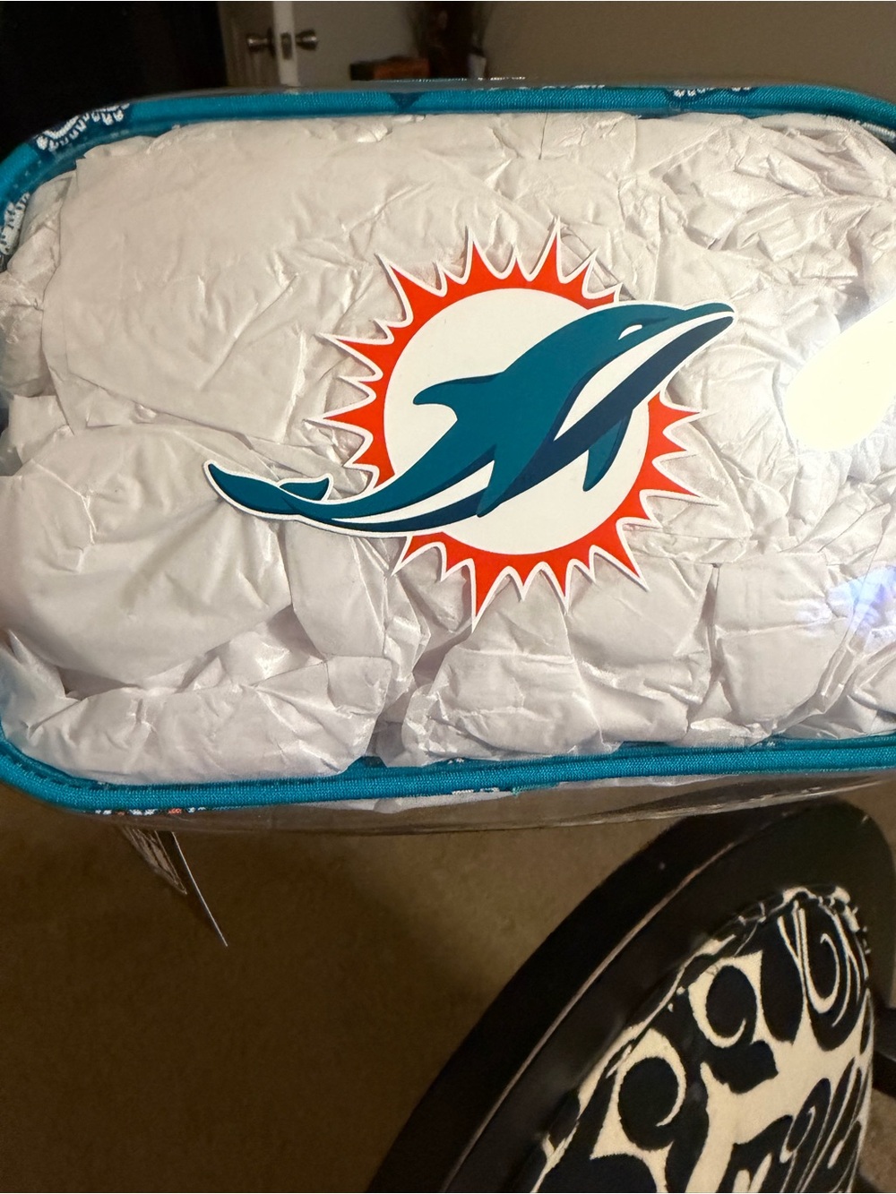 Vera Bradley  Miami Dolphin Cosmetic Pouch/fanny pack